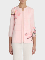 Sugar Pink Embroidered Floral Jacket