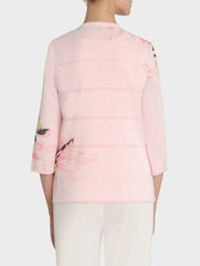 Sugar Pink Embroidered Floral Jacket