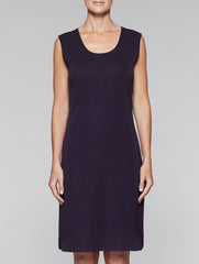 Navy Sleeveless Sheath Dress