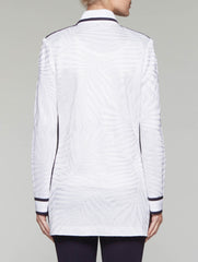 Jacquard Contrast Trim Jacket