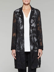 Sheer Flocked Duster
