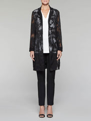 Sheer Flocked Duster