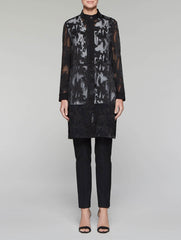 Sheer Flocked Duster