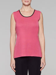 Azalea 25" Scoop Neck Tank with Black Trim