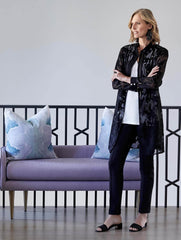 Sheer Flocked Duster