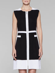 Color Block Zip Dress