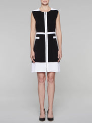 Color Block Zip Dress