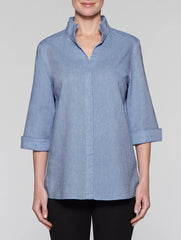 Denim Linen Blend Tunic