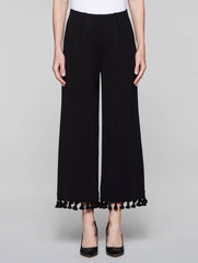 Black Pom Pom Pant