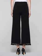 Black Pom Pom Pant