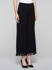 Black Pom Pom Pant