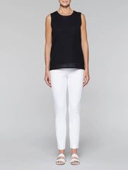 Black Lined Textured Tank