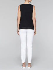 Black Lined Textured Tank