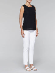 Black Lined Textured Tank