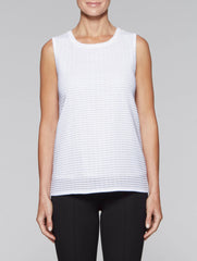 White 27" Lined Textured Tank