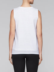 White 27" Lined Textured Tank