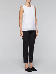 White 27" Lined Textured Tank