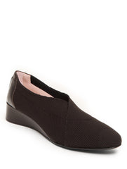Taryn Rose Celeste Espresso Stretch Knit Wedge
