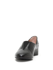 Taryn Rose Carmela Black Leather Wedge