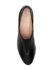 Taryn Rose Carmela Black Leather Wedge