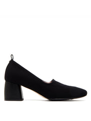RTV'd - Taryn Rose Ciana Black Lycra/Leather Pump