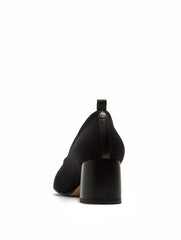 RTV'd - Taryn Rose Ciana Black Lycra/Leather Pump