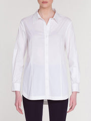 Long Sleeve Stretch Cotton Blouse